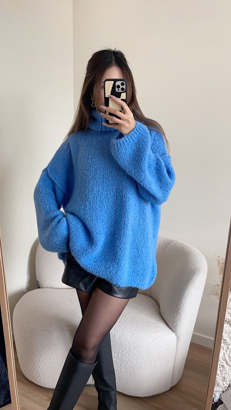 Zia Oversized Sweater / Blue