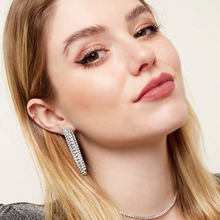 Silver Sparkle Party Earrings