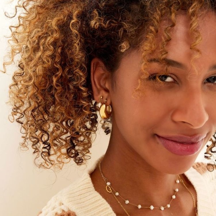 Silver Bold Hoop Earrings / Small