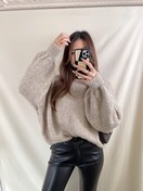 Caro Oversized Knit Sweater / Taupe - Hello My Love