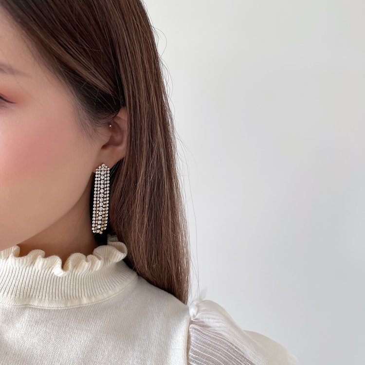 Gold Sparkle Party Earrings