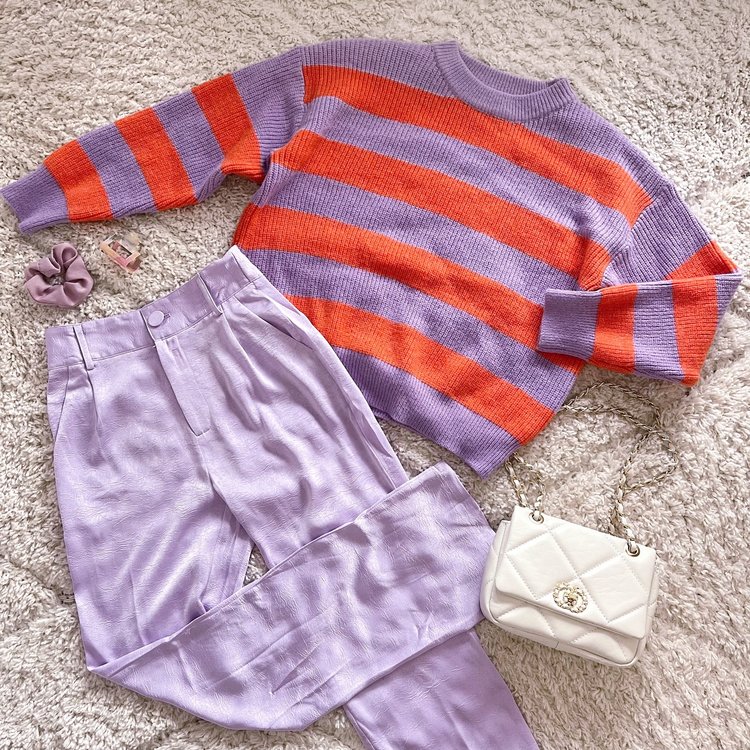 Ninette Silk Trousers / Lilac