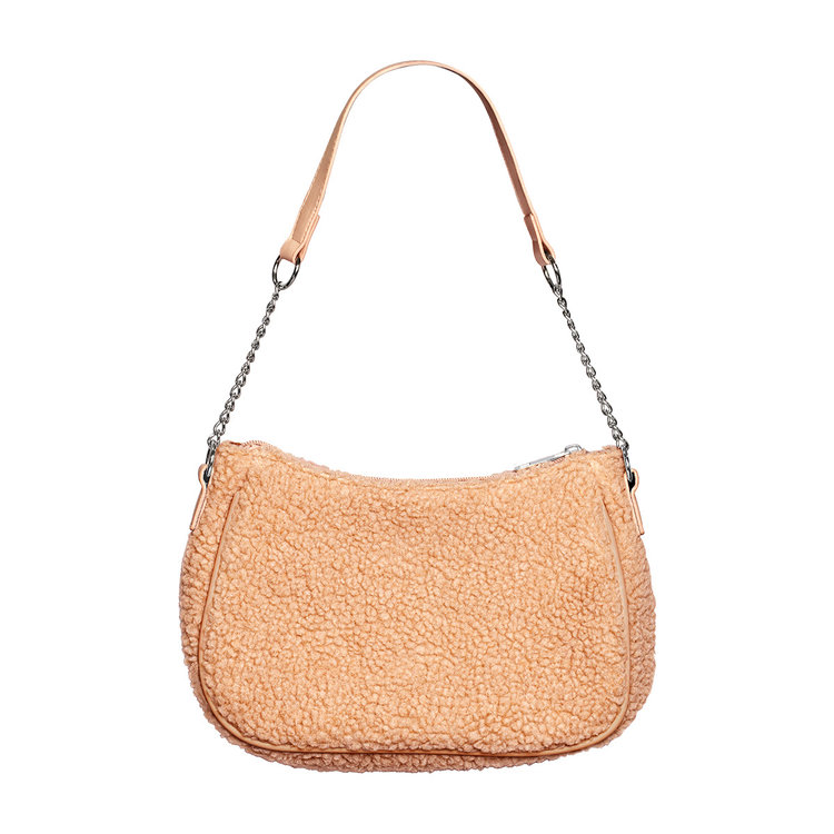 Lilou Teddy Crossbody Bag / Camel