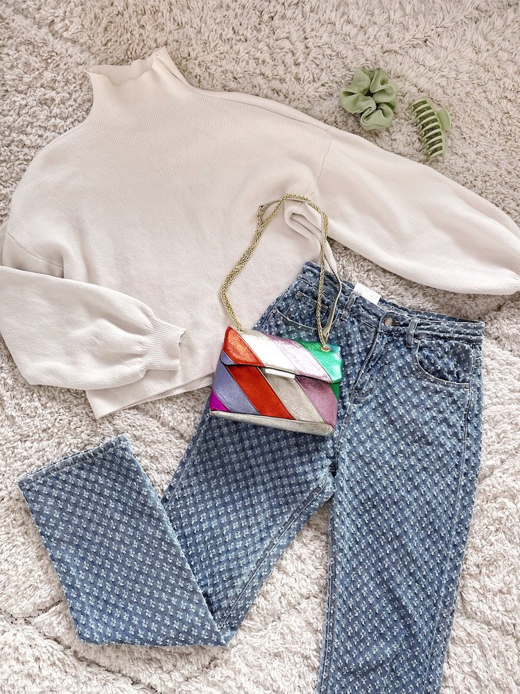 Dawa Straight Leg Jeans / Mid Blue