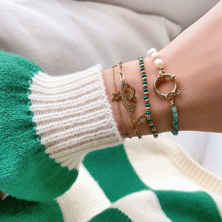 Gold Sparkle Cuffs Bracelet