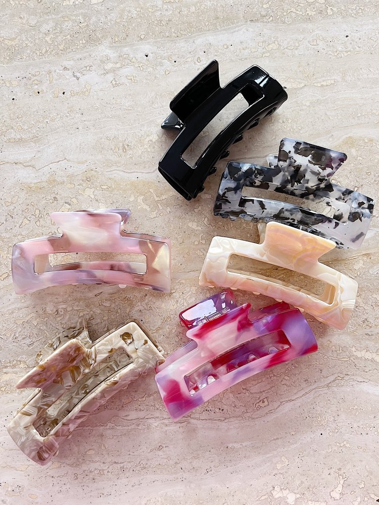 Sisi Marble Hair Claw / Stone