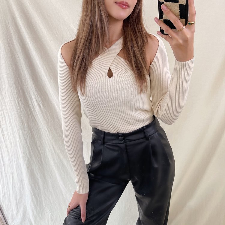 Shaya Crossover Top / Beige