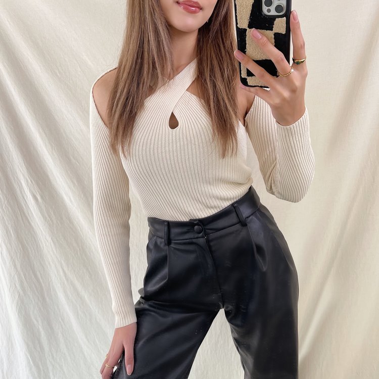 Shaya Crossover Top / Beige