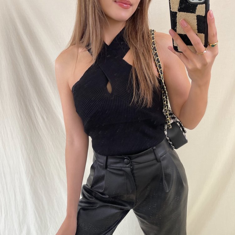 Niah Crossover Top / Black