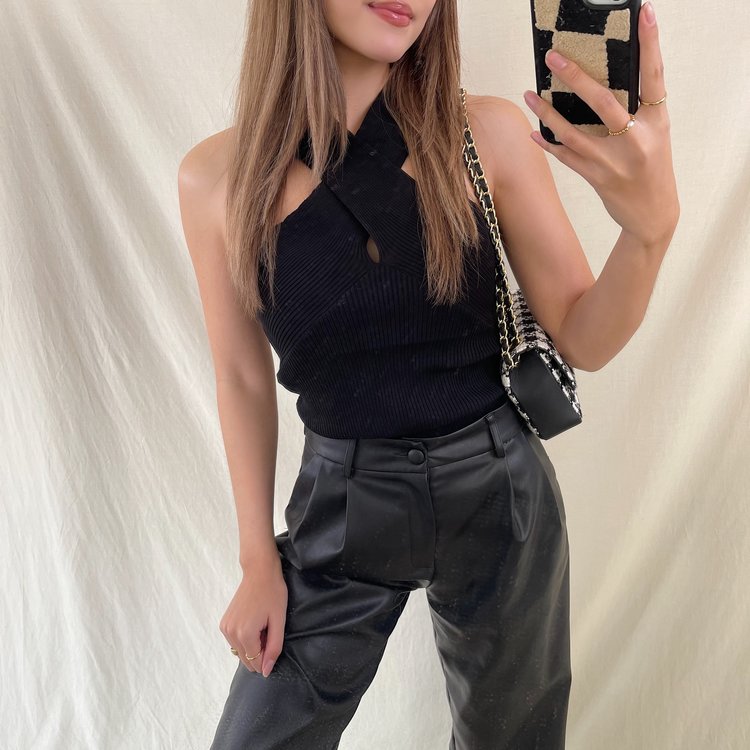 Niah Crossover Top / Black