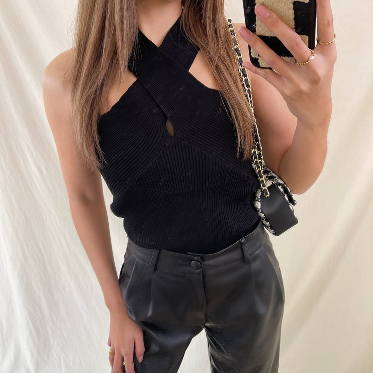 Niah Crossover Top / Black