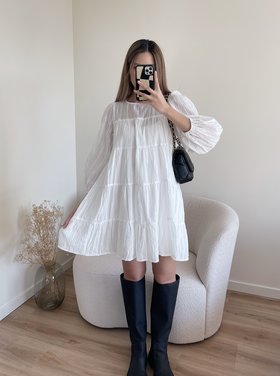 Pomeline Embroidered Dress / White