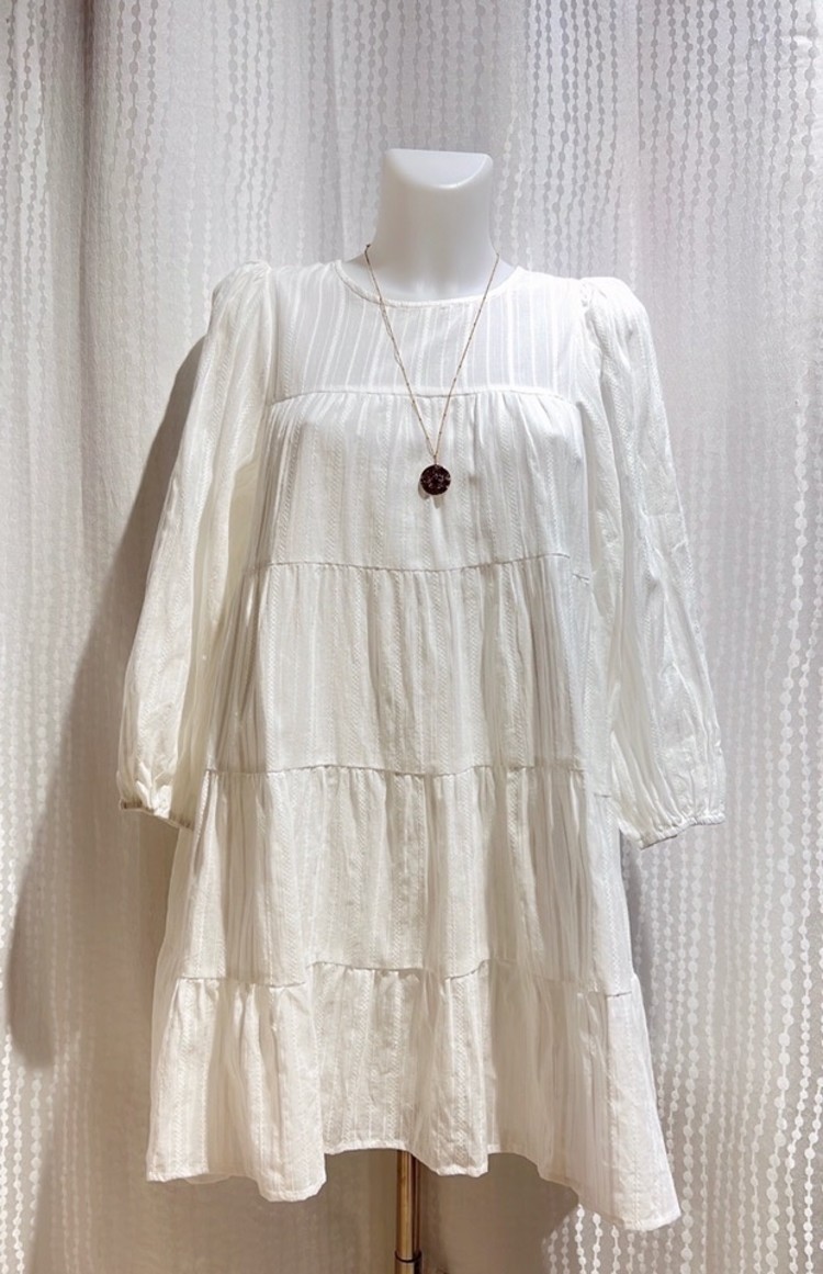 Pomeline Embroidered Dress / White