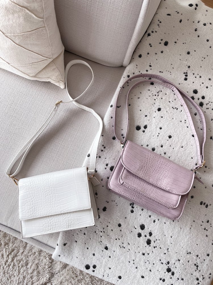 Sage Croco Bag / Lilac