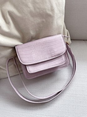 Sage Croco Bag / Lilac