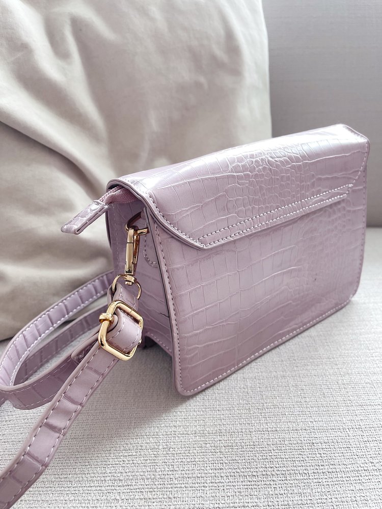 Sage Croco Bag / Lilac