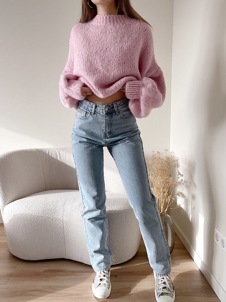 Alix Butterfly Straight Leg Jeans / Blue