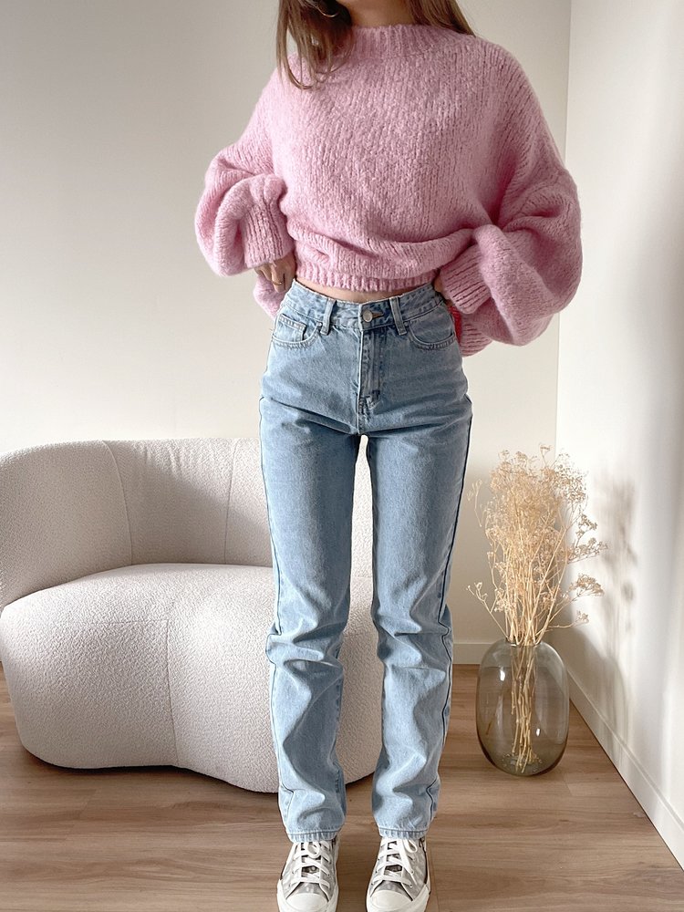 Alix Butterfly Straight Leg Jeans / Blue