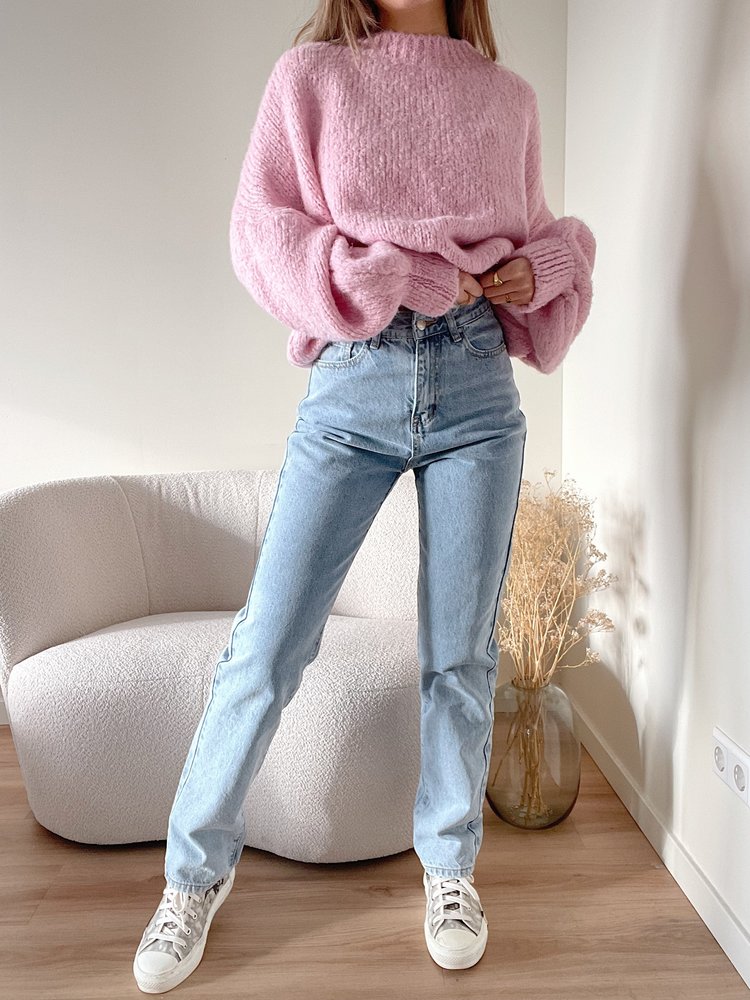 Alix Butterfly Straight Leg Jeans / Blue