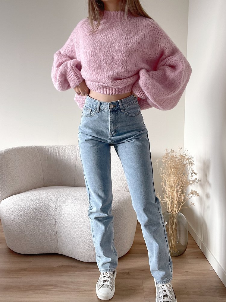 Alix Butterfly Straight Leg Jeans / Blue