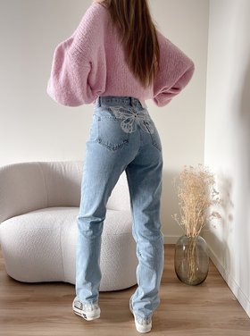 Alix Butterfly Straight Leg Jeans / Blue