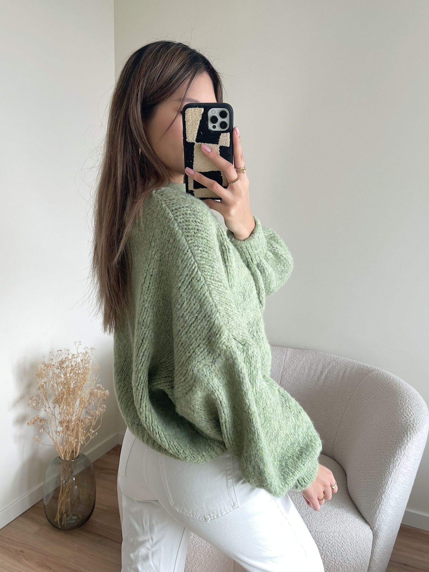 matcha green sweater