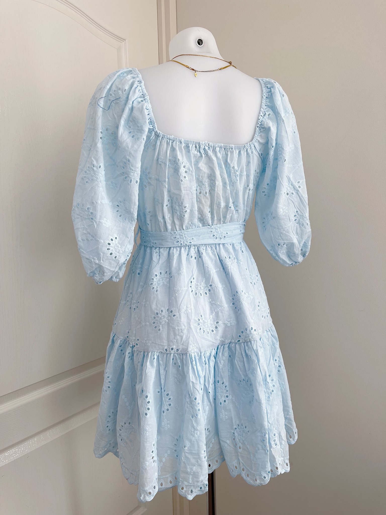 Maisie Embroidered Dress / Blue - Hello My Love