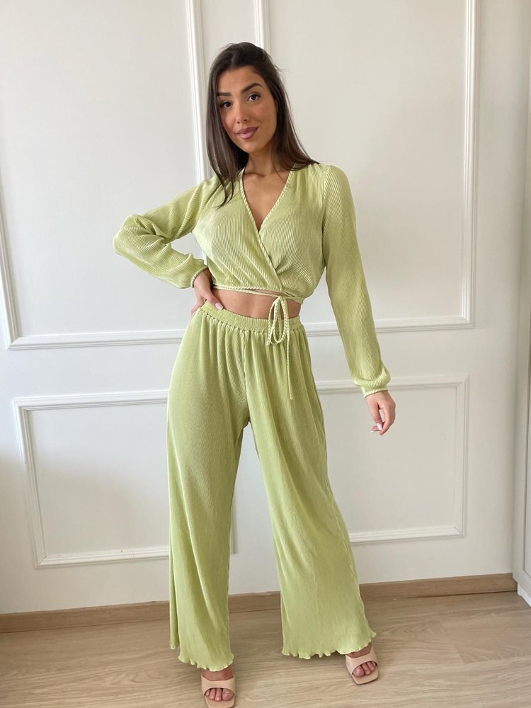 Rimini Pleated Two Piece Set / Green