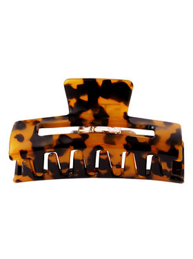 Kiara Marble Hair Claw / Brown