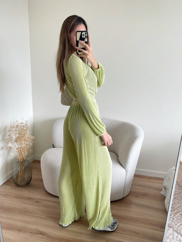 Rimini Pleated Two Piece Set / Green