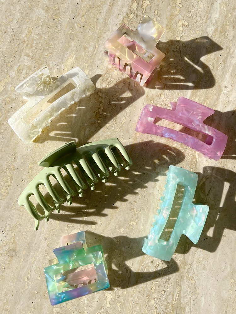 Felia Shiny Hair Claw / Green