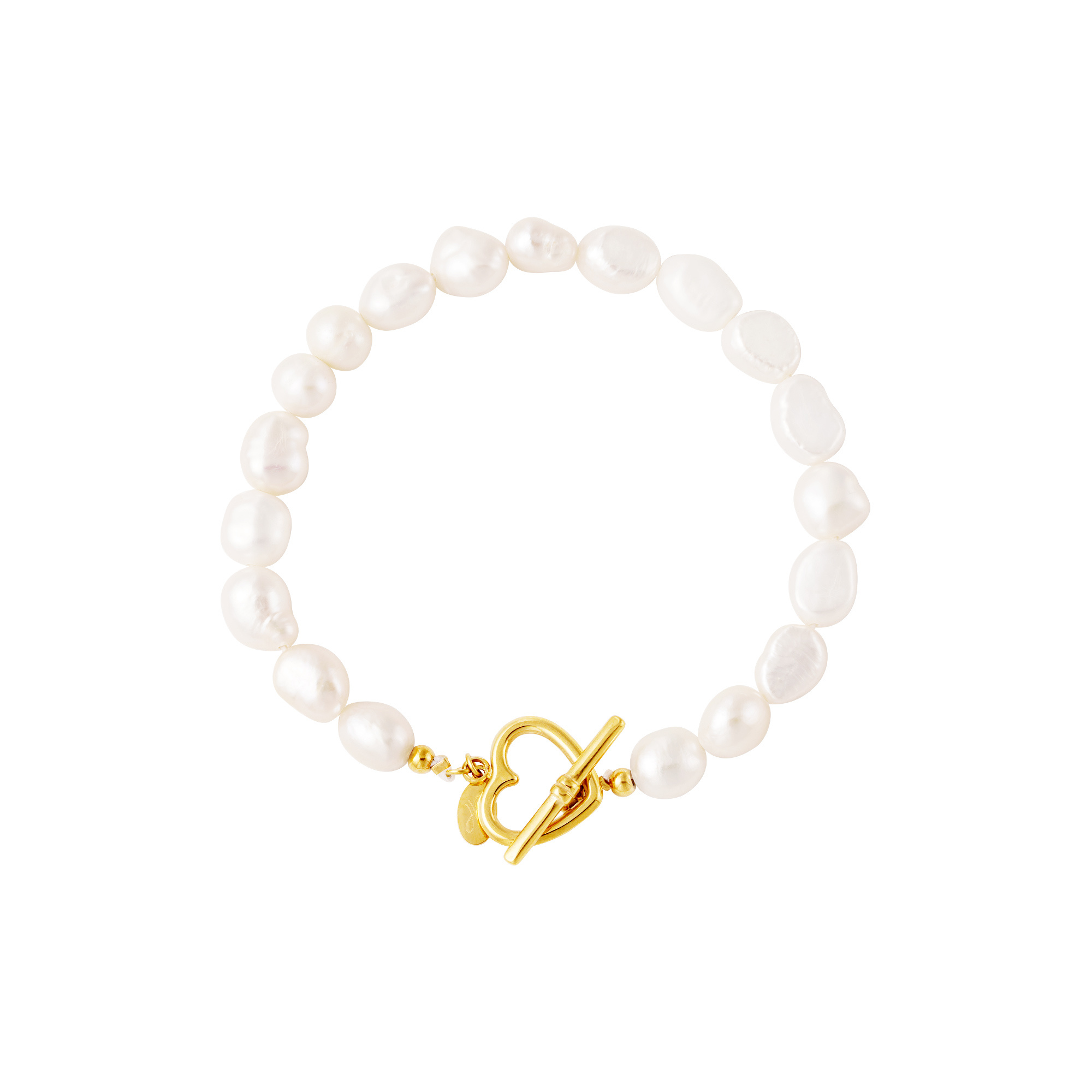 Gold Flower Pin Lock Bracelet - Hello My Love