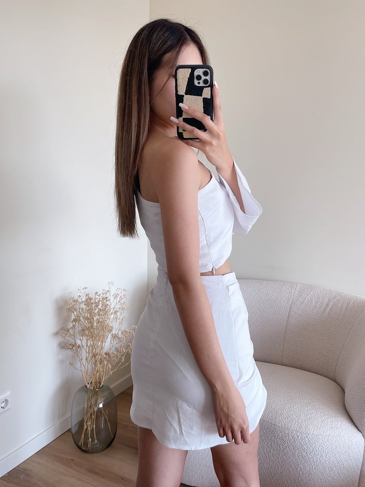 Ferrara Linen Two Piece / White