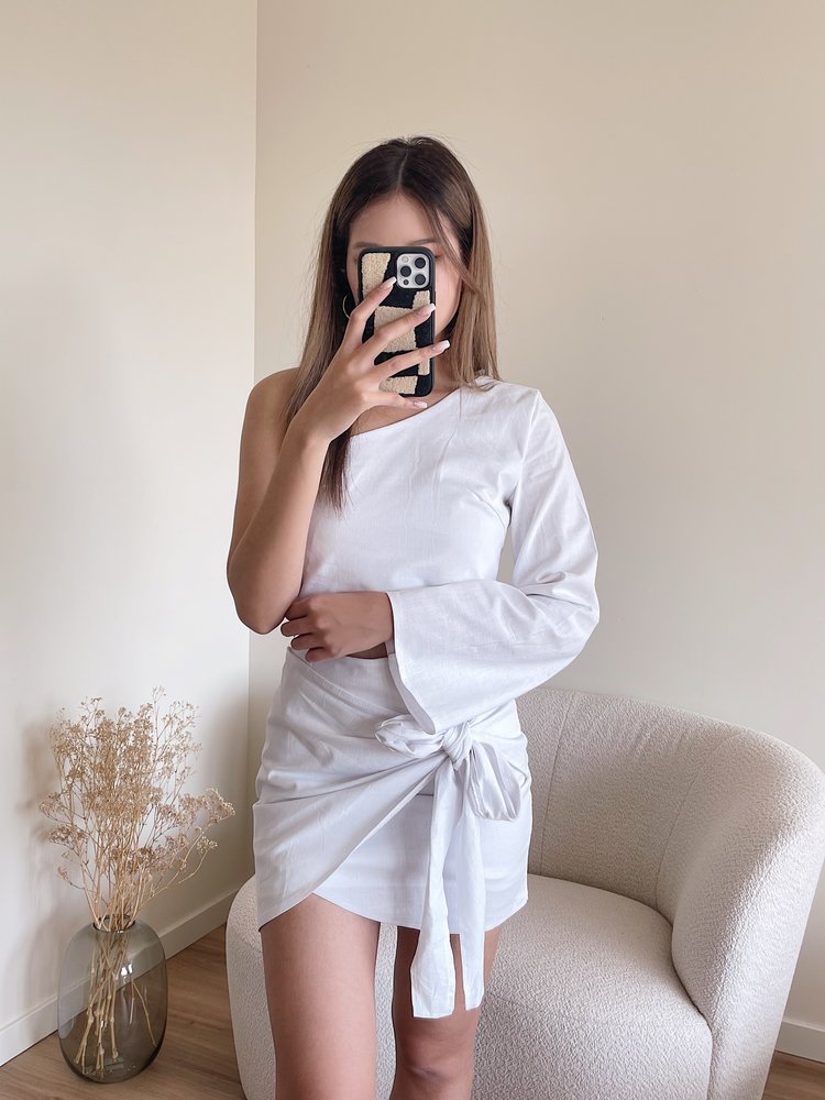 Ferrara Linen Two Piece / White