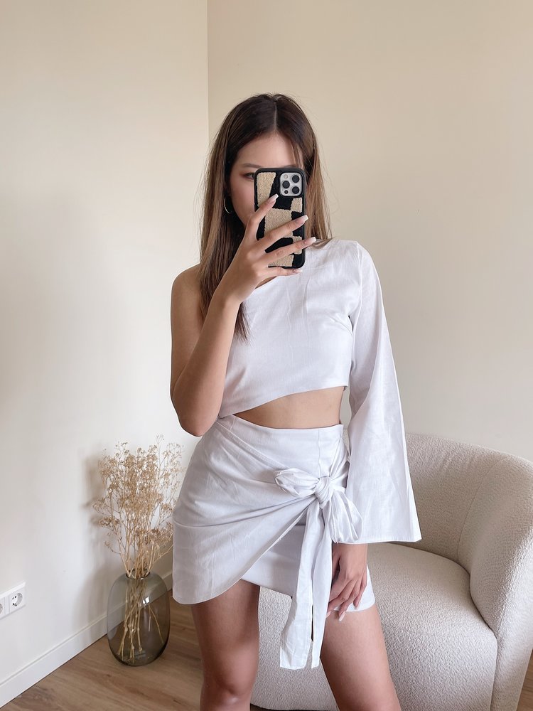 Ferrara Linen Two Piece / White