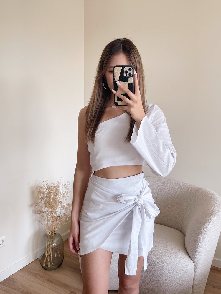 Ferrara Linen Two Piece / White