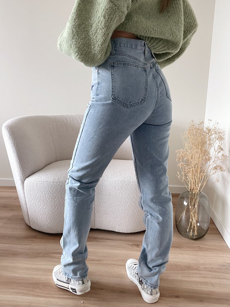 Novah Star Straight Leg Jeans / Blue & Navy