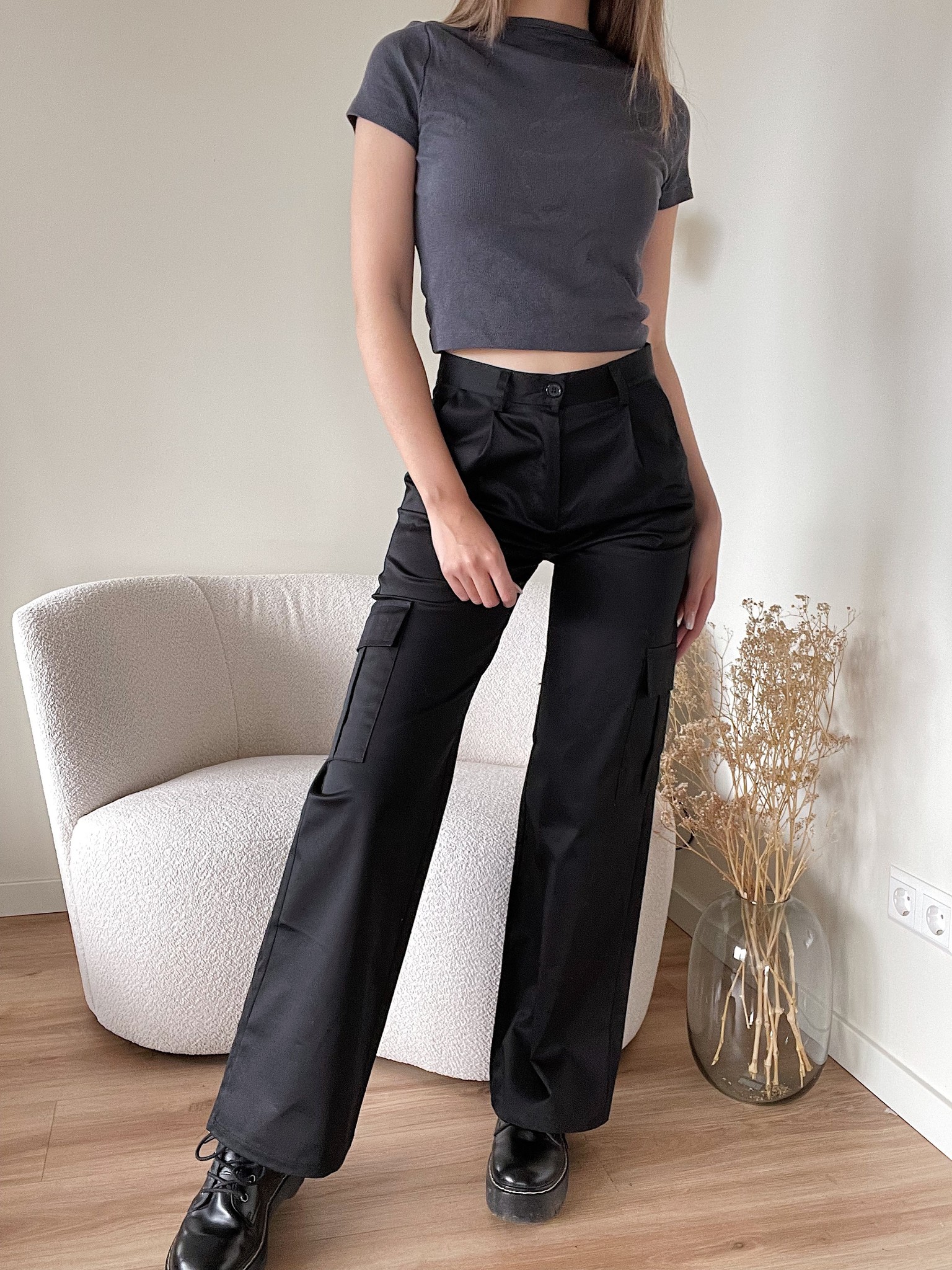 Jagger Cargo Pants Black Hello My Love