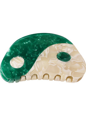 Yin & Yang Hair Claw / Green