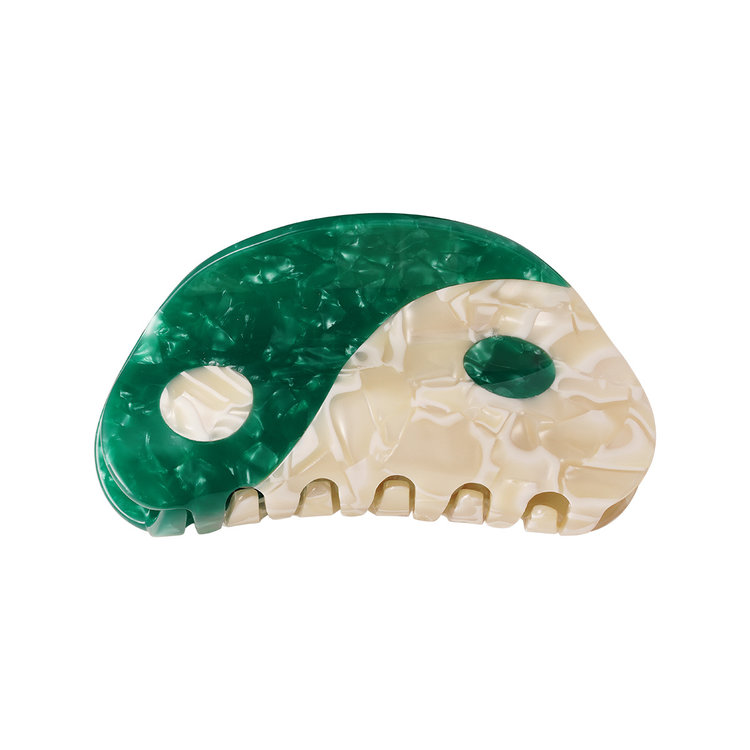 Yin & Yang Hair Claw / Green