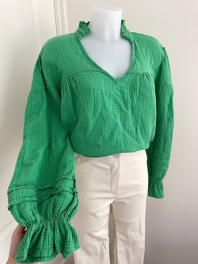 Fika Oversized Blouse / Green