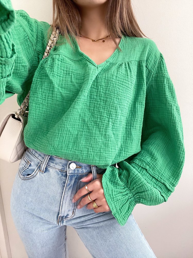 Fika Oversized Blouse / Green