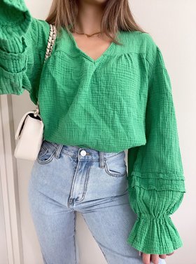 Fika Oversized Blouse / Green