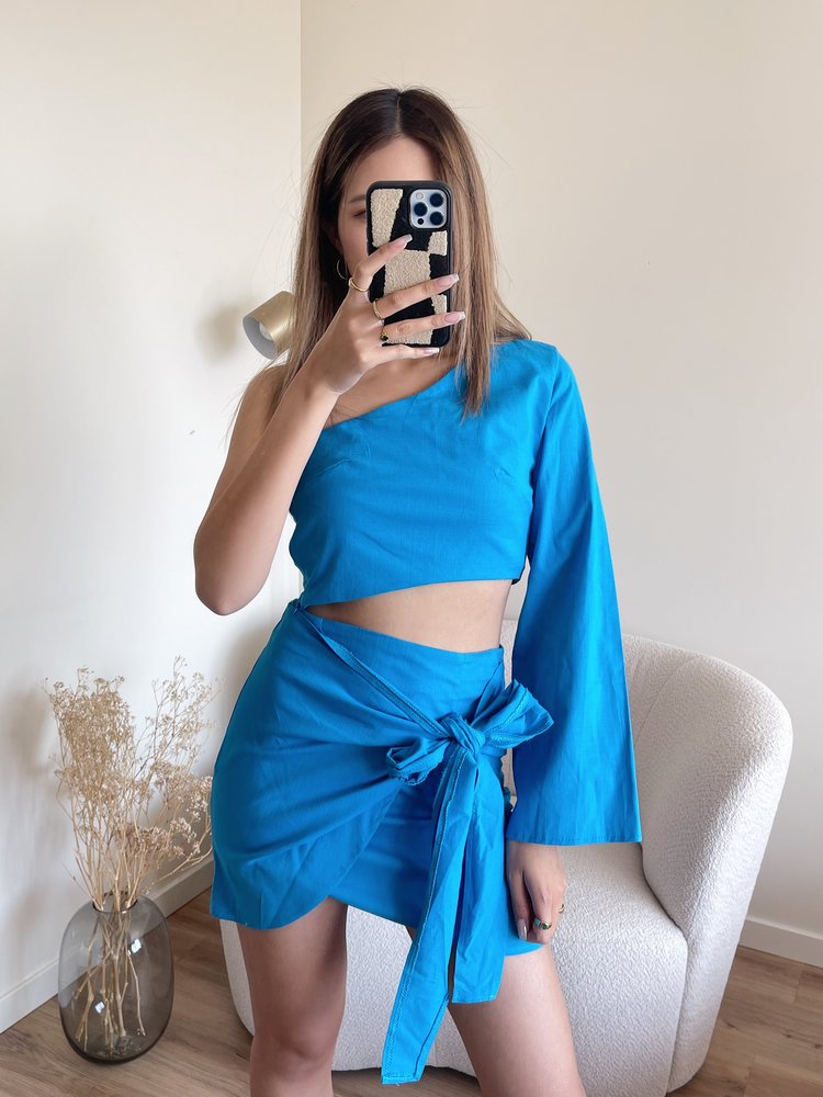 Ferrara Linen Two Piece / Blue