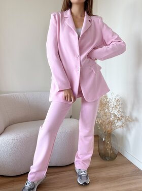 Yris Loose Fit Blazer / Baby Pink