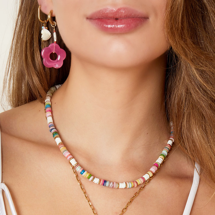 Rainbow Shell Necklace