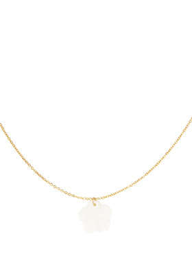 Pearl Large Flower Shell Necklace