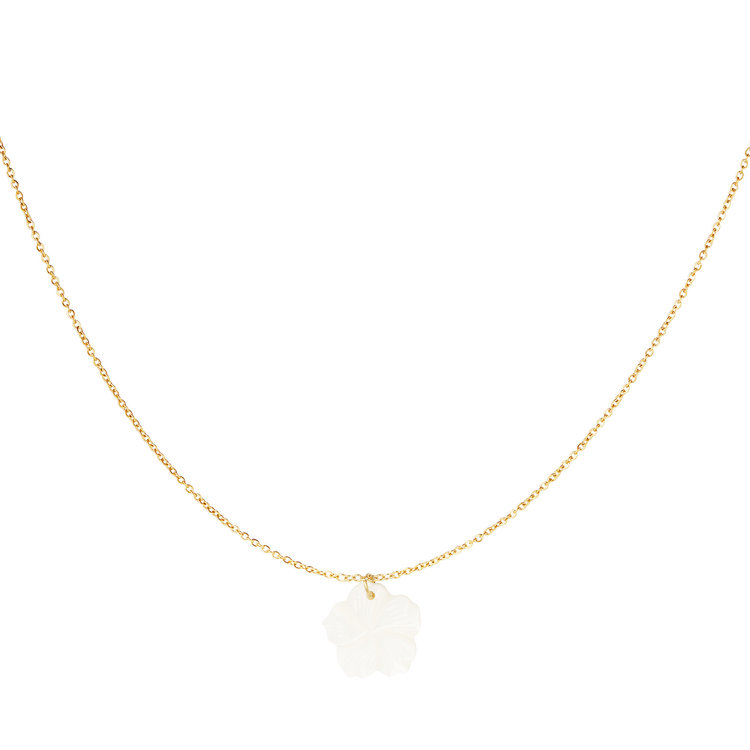 Pearl Large Flower Shell Necklace