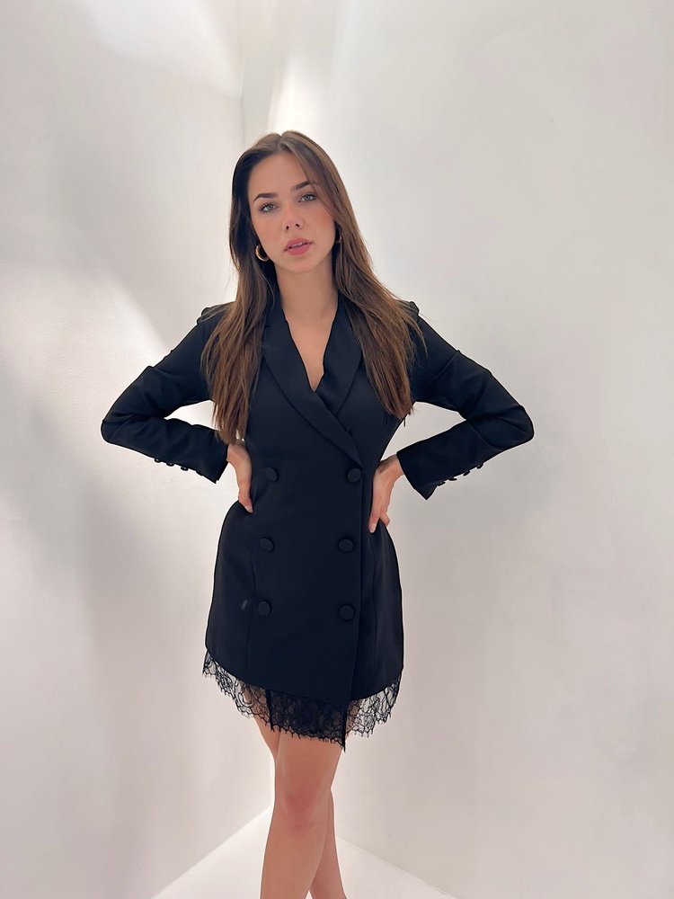 Yoan Blazer Dress / Black