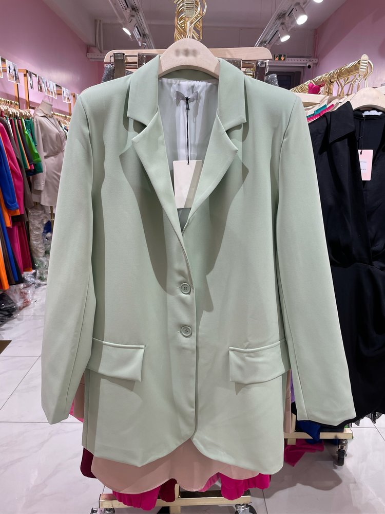 Yris Loose Fit Blazer / Light Green